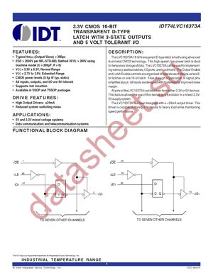 74FCT162245ATPVG datasheet  